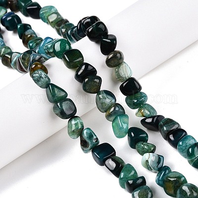 Нити бусин из натурального окрашенного и нагретого агата G-N342-65B-1