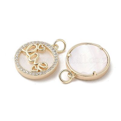 Латунные подвески из ракушки KK-L208-75G-1