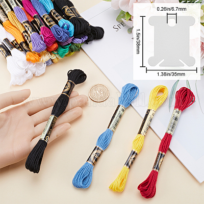 3 комплект 3-х стилевых 6-слойных полиэстеровых ниток для вышивания OCOR-GF0003-41C-1