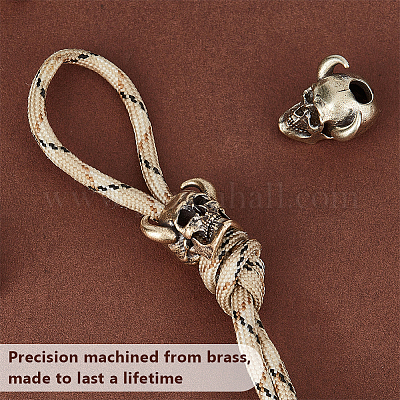 4 шт. 2-х цветные латунные европейские бусины KK-OC0001-52-1