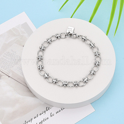 Латунь цепи браслеты BJEW-N032-03P-1