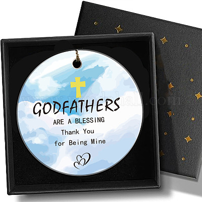 Подвесные украшения из печатного фарфора HJEW-WH0057-003-1