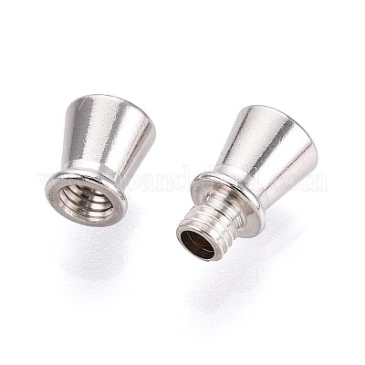 925 стерлингового серебра винтовые застежками STER-T008-50S-02-1