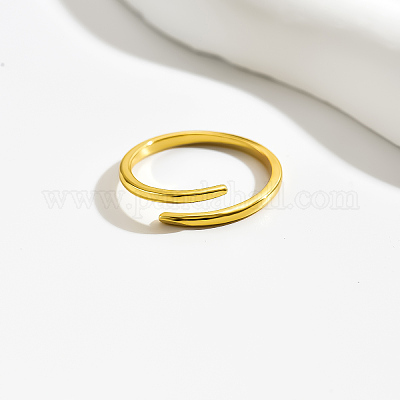 Минималистичное серебряное открытое кольцо S925 для повседневного ношения и свиданий QW6427-1