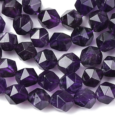 Граненый натуральный аметист G-K066-09-8mm-01-1
