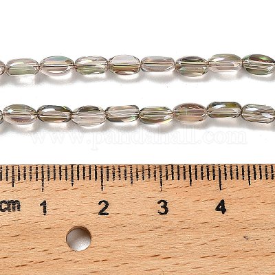 Стеклянные бусины с гальваническим покрытием  EGLA-P064-01A-HP02-1