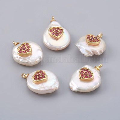 Подвески из натурального пресноводного жемчуга PEAR-F008-23G-04-1