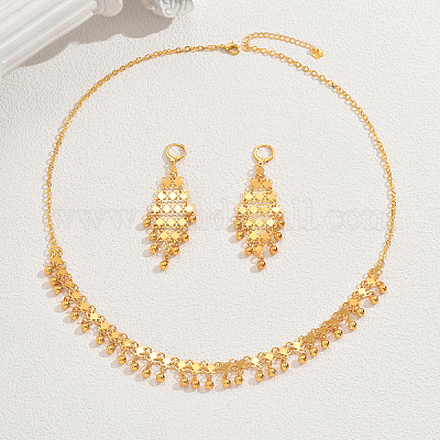 Комплекты из ожерелья и серег с кисточками в этническом ретро-стиле для женского банкета FC6404-1