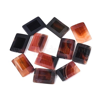 Окрашенные естественный агат бисер пряди G-T144-25B-03-1