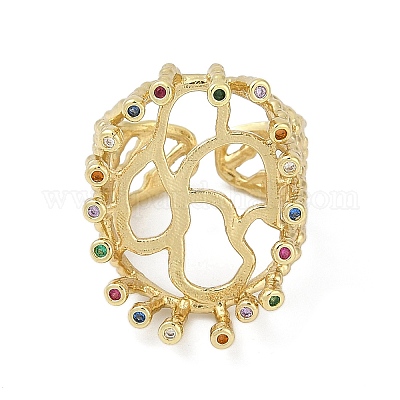 Латуни палец кольцо KK-F891-18G-1