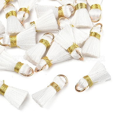 20 шт. украшения из поликоттона (полиэстер-хлопка) ручной работы в виде кисточек FIND-FS0003-27G-1