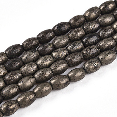 Природного пирита бисер нитей G-N346-02A-01-1