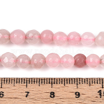 Окрашенные природные белый нефрит бисер пряди G-T139-6mm-60-06-1