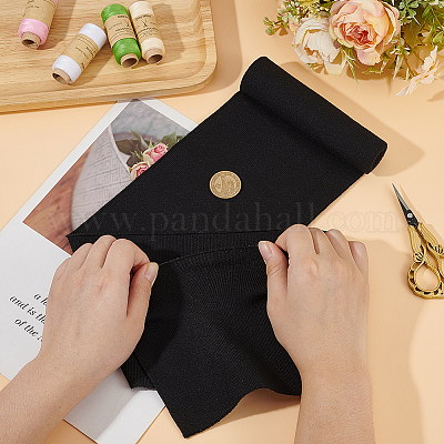 Ребристая ткань из 95% хлопка и 5% эластичного волокна для манжет FIND-WH0018-04B-1