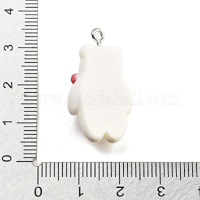 Подвески из непрозрачной смолы на рождественскую тематику RESI-F054-B10-1