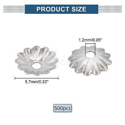 500 шт. колпачки из нержавеющей стали 304 STAS-DC0011-57-1
