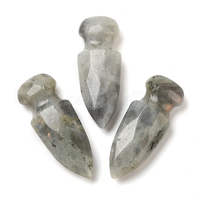 Натуральный лабрадорит резной меч модель украшения DJEW-C019-02K-1