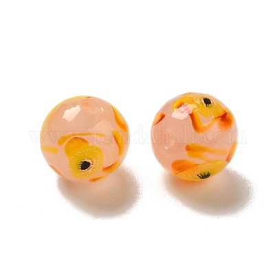 Бусы лэмпворк ручной работы LAMP-G162-08A-08-1