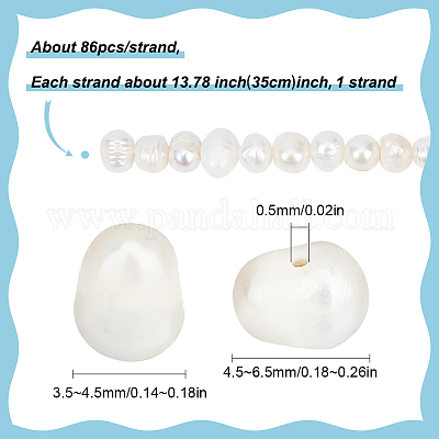 1 нить бусин из натурального культивированного пресноводного жемчуга PEAR-SC0001-15-1