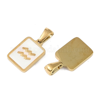 Подвески из натуральных белых ракушек созвездия STAS-M338-01A-G-1