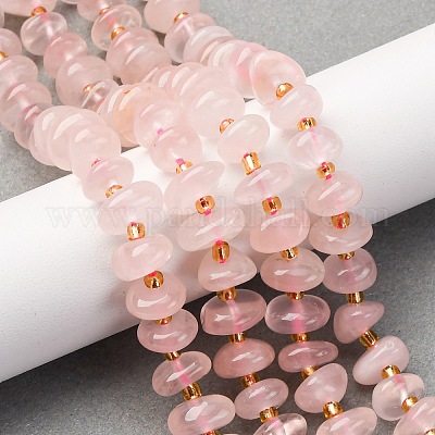 Природного розового кварца нитей бисера G-RM250109-A17-1