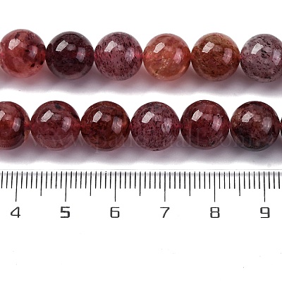 Природного кварца клубники нитей бисера&nbsp;G-J373-16-10mm-01-1