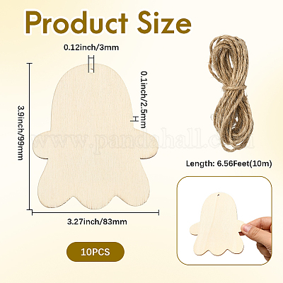 Незаконченные пустые подвески из мдф для художественной росписи WOOD-WH20008-13A-1