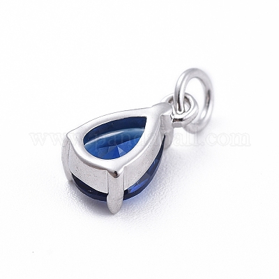 Латунные микро проложить кубического циркония подвески ZIRC-E164-64P-B-1