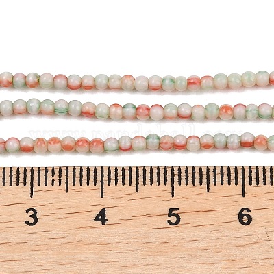 Фарфора ручной работы бисер нитей&nbsp;PORC-P034-2mm-01-1