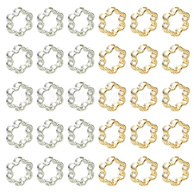 100шт 2 цвета ccb пластиковая рамка для бусин&nbsp;CCB-YW0001-68-1