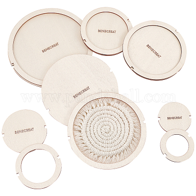 12 шт. шаблон для резки подставки под стакан из дерева в стиле макраме DIY-WH0049-09-1