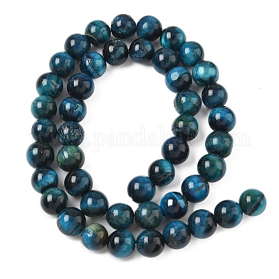 Нити из натурального тигрового глаза класса B G-F591-18-8mm-02-1