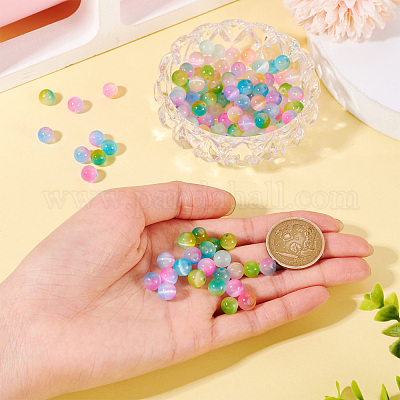 135 шт. 9-х цветные бусины кошачий глаз G-TA0002-48-1