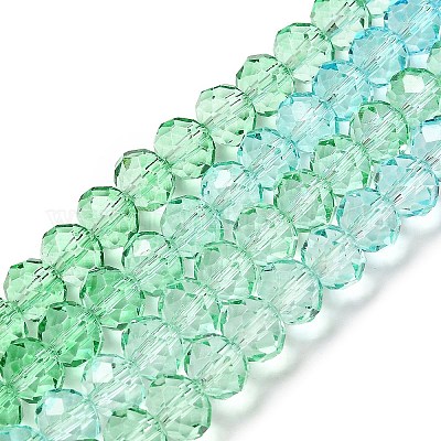 Прозрачные окрашенные стеклянные бусины X1-DGLA-A034-T6mm-A16-1