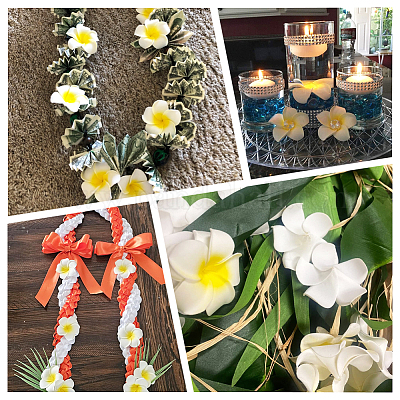 30 шт. 3 стиля пенопластовые искусственные цветы жасмина заколки-аллигаторы&nbsp;PHAR-SP0001-23A-1