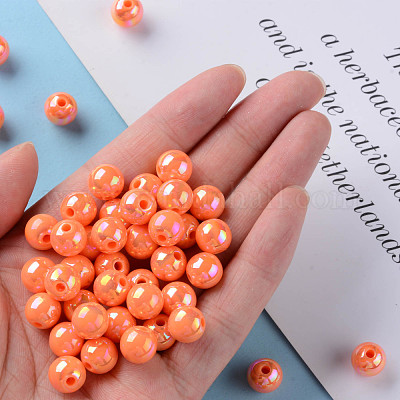 Непрозрачные акриловые бусины MACR-S370-D10mm-A11-1