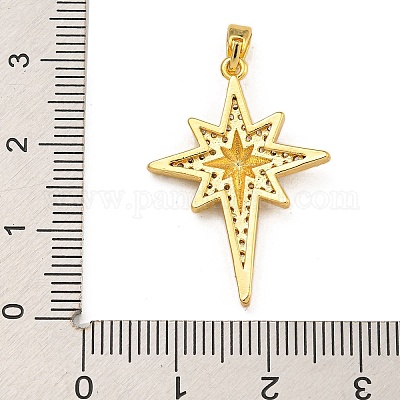 Стойки обшивки латунь микро проложить Циркон подвеску KK-U035-07G-01-1