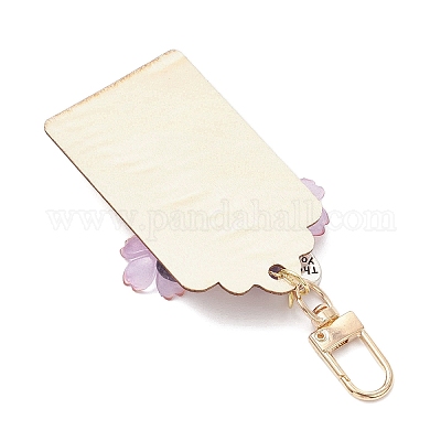 Подвесные украшения из цветочного натурального аметиста HJEW-JM03239-1