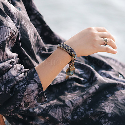 4 нити натуральных содалитовых бусин нити G-OC0004-28-1