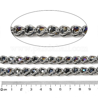 Цепи из нержавеющей стали 304 со стеклянными звеньями CHS-L029-10P-04-1