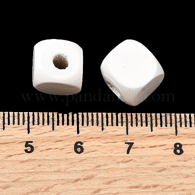 Спрей окрашены деревянные бусины WOOD-P021-01C-30-1