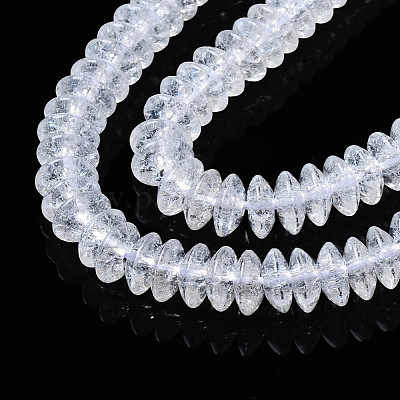 Стеклянные бусины кракле  GLAA-S192-B-004J-1