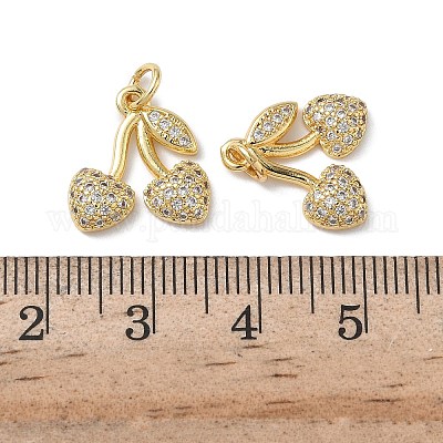 Латунные микро проложить кубического циркония подвески KK-H522-02E-G-1