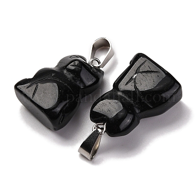 Природные подвески обсидиана G-B127-08P-07-1