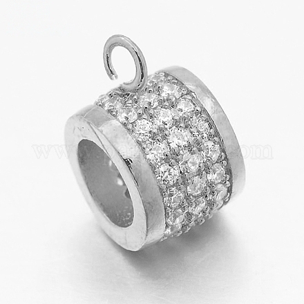 Латунные поручни из кубического циркония с микропаве&nbsp;LS-ZIRC-M075-05P-A-NR-1