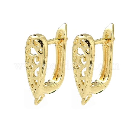 Серьги-кольца из латуни KK-G536-06G-1