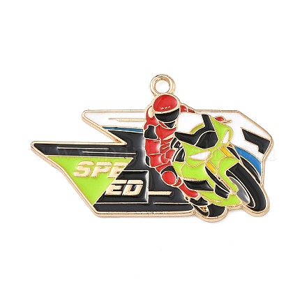 Подвески из спортивного сплава с эмалью ENAM-I074-01G-15-1