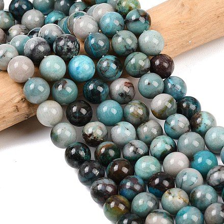 Природные хризоколлу бисер нитей&nbsp;G-K405-B01-10mm-1