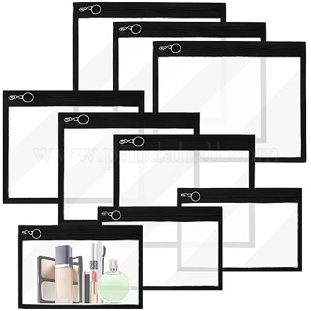 3 размер прозрачный ПВХ мешок для ювелирных изделий на молнии подарочный мешочек ABAG-CN0001-11B-1