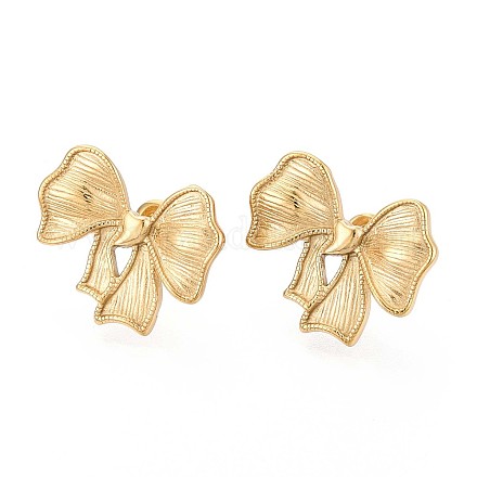 Серьги-гвоздики из нержавеющей стали 304 EJEW-T047-06G-1